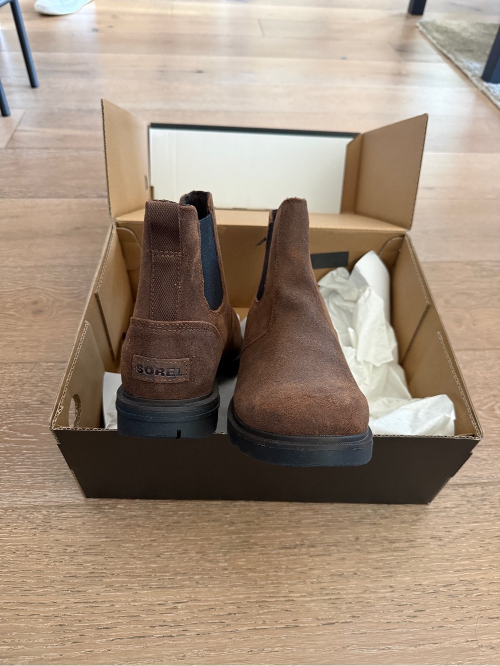 Sorel Brown Suede Chukka Chelsea Boots